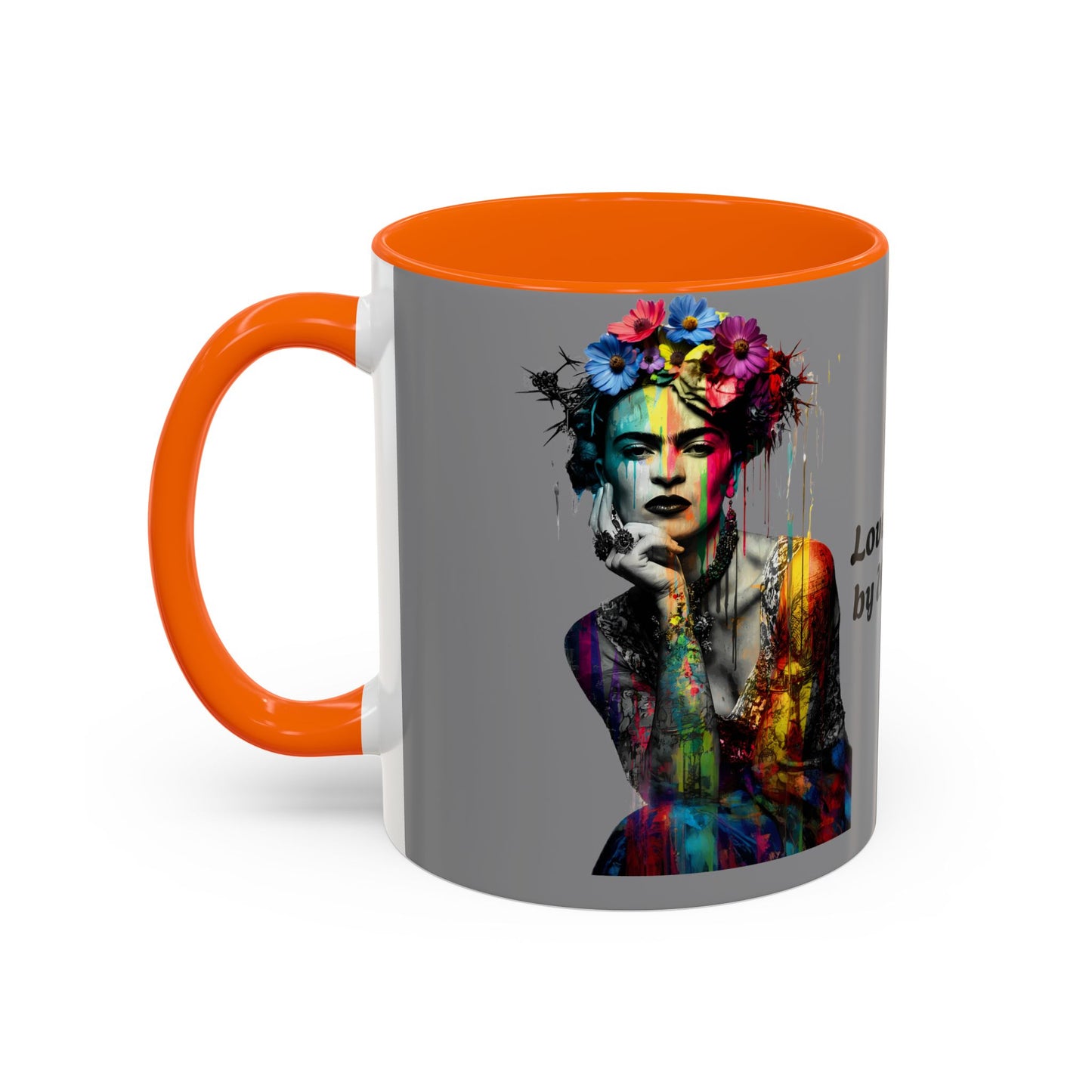 Colorful Frida Kahlo Accent Coffee Mug - Artistic Ceramic Mug for Enthusiasts