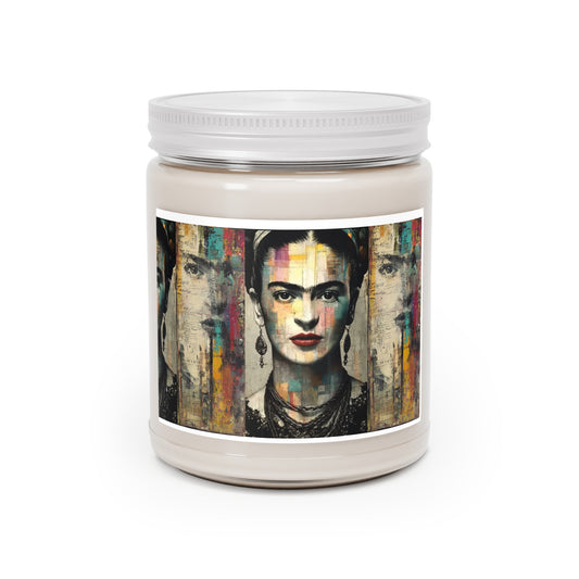 Frida Kahlo inspired Scented Candle | 9oz | Positivity Gift | Home Decor | Aromatherapy | Art Lover's Gift | Unique Candles