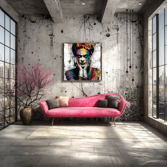 Frida Kahlo Matte Poster, Art Decor, Wall Art, Gift for Art Lovers, Home Decoration, Boho Wall Decor, Modern Art Print
